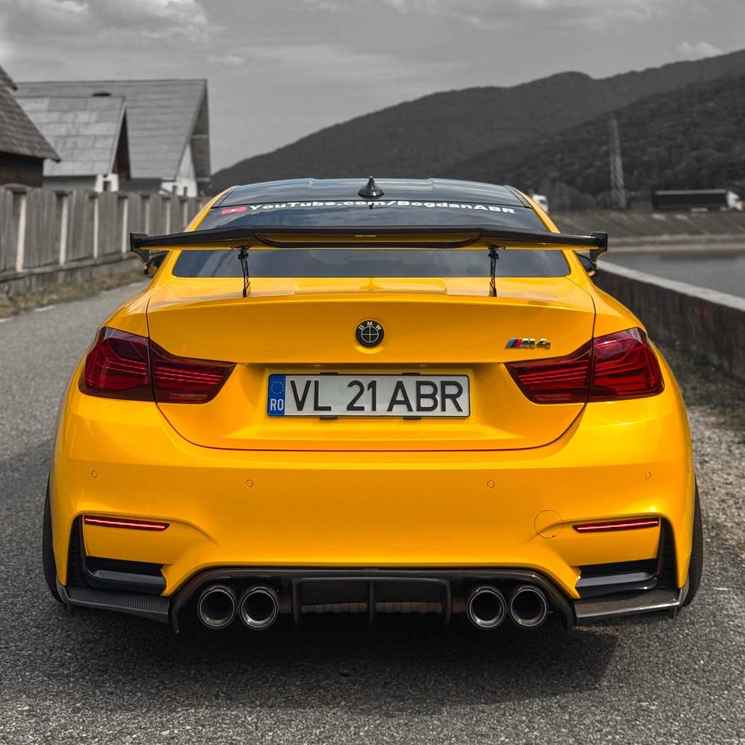 Gloss Metallic Golden Yellow Car Vinyl Wrap 