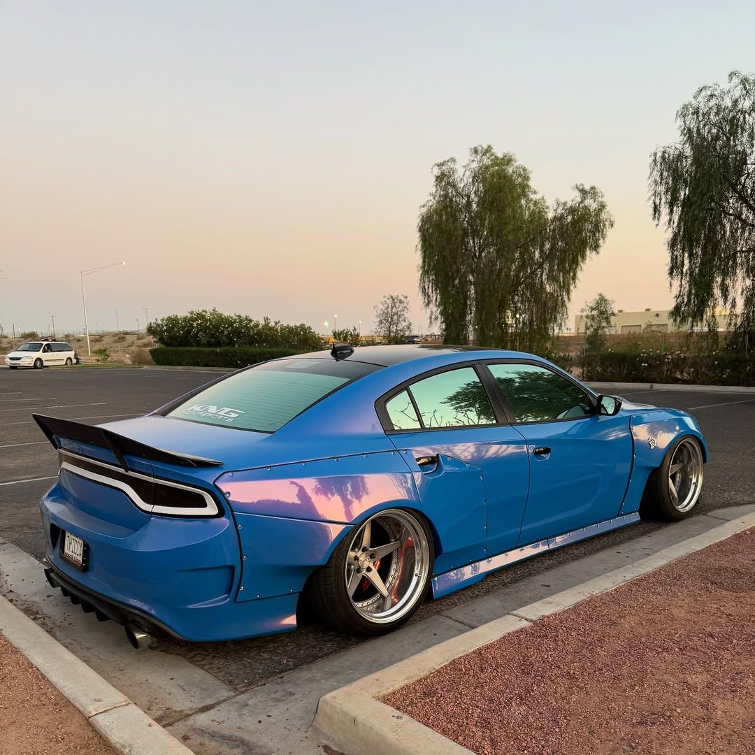 Gloss Metallic Diamond Blue Red Car Vinyl Wrap