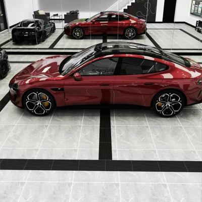 Gloss Metallic Cherry Red Car Vinyl Wrap PET 02