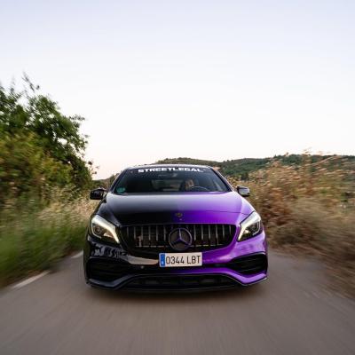 ALUKOVINYL Black to Purple Gradient Custom Car Wraps 02