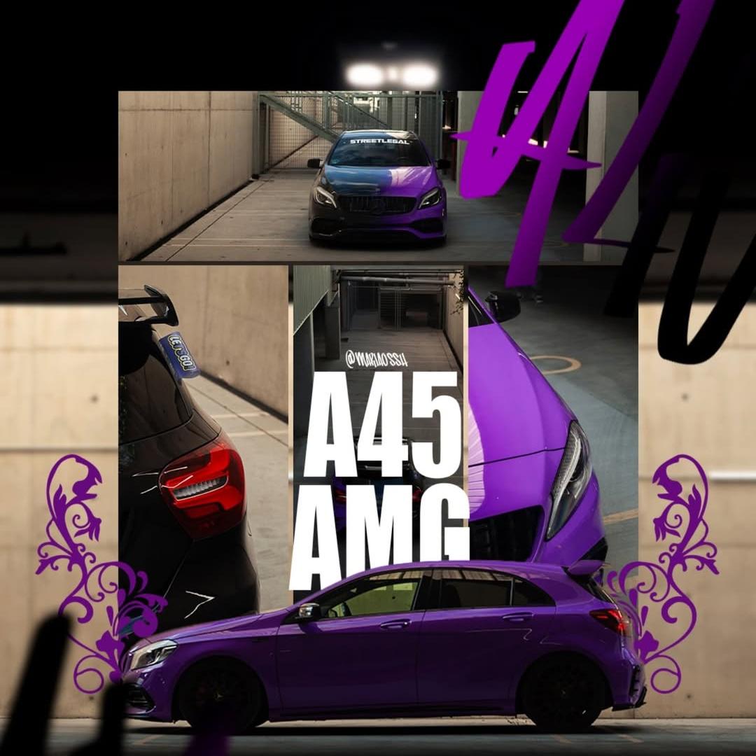 ALUKOVINYL Black to Purple Gradient Custom Car Wraps