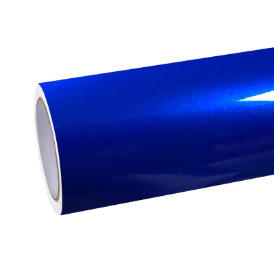 Gloss Metallic Deep Blue Car Vinyl Wrap PET 01