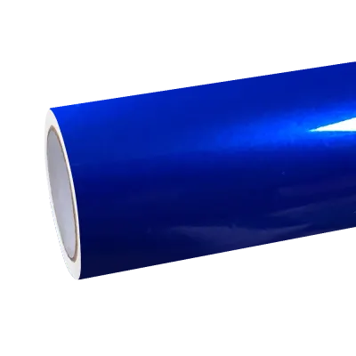 Gloss Metallic Deep Blue Car Vinyl Wrap PET 01