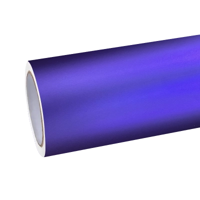Matte Satin Chrome Purple Car Vinyl Wrap PET  01