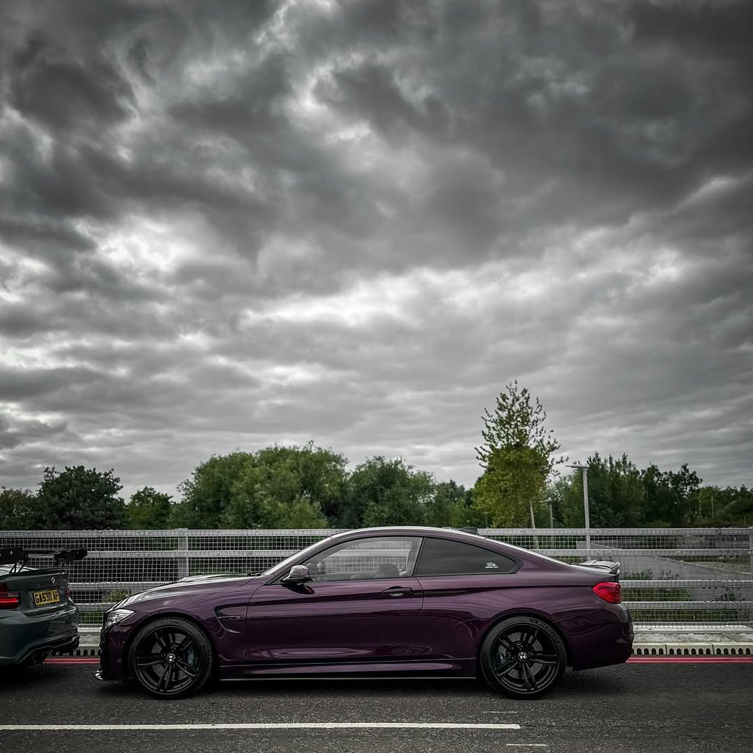 Gloss Metallic Plum Purple Car Vinyl Wrap PET