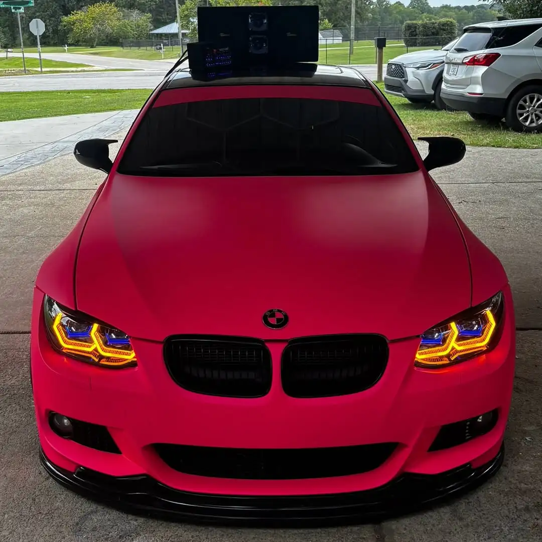 Ultimate Flat Fluorescent Pink Car Vinyl Wrap