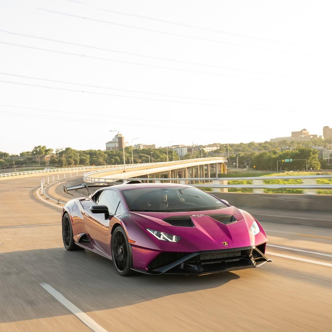 Gloss Metallic Passionate Purple Car Vinyl Wrap PET