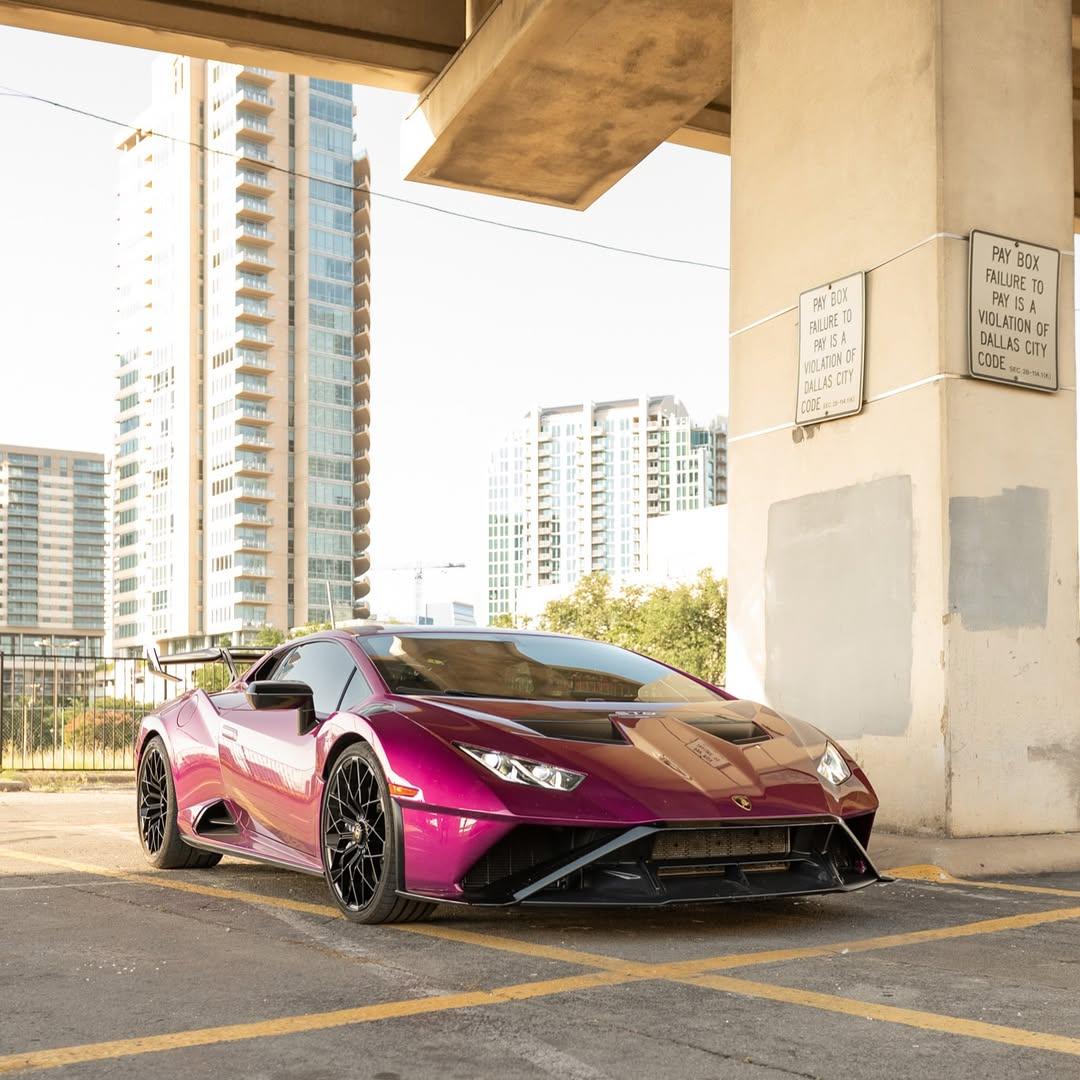 Gloss Metallic Passionate Purple Car Vinyl Wrap PET