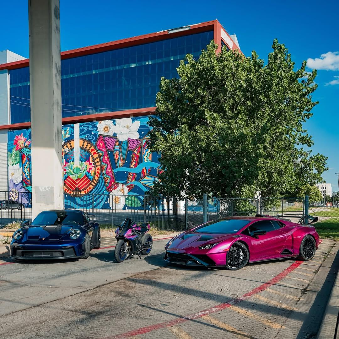 Gloss Metallic Passionate Purple Car Vinyl Wrap PET