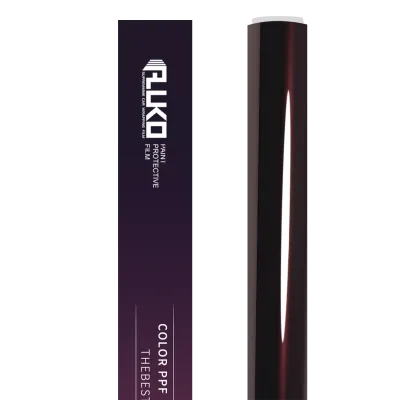 TPU Gloss Metallic Black Rose Colored PPF Paint Protection Film 02