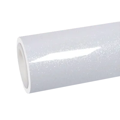 TPU Gloss Metallic Sparkle Glitter White Colored PPF Paint Protection Film 01