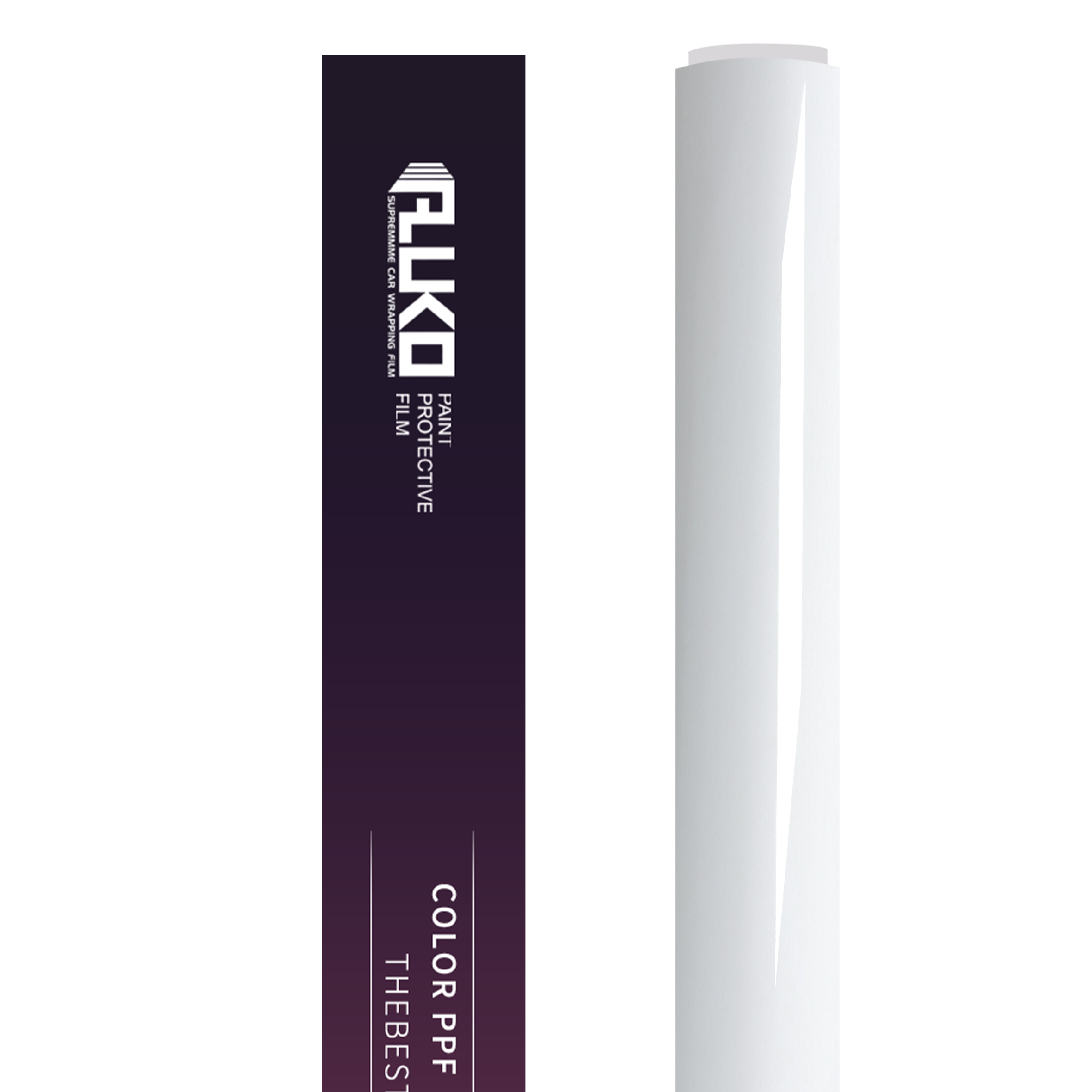 TPU Glossy Crystal White Colored PPF Paint Protection Film