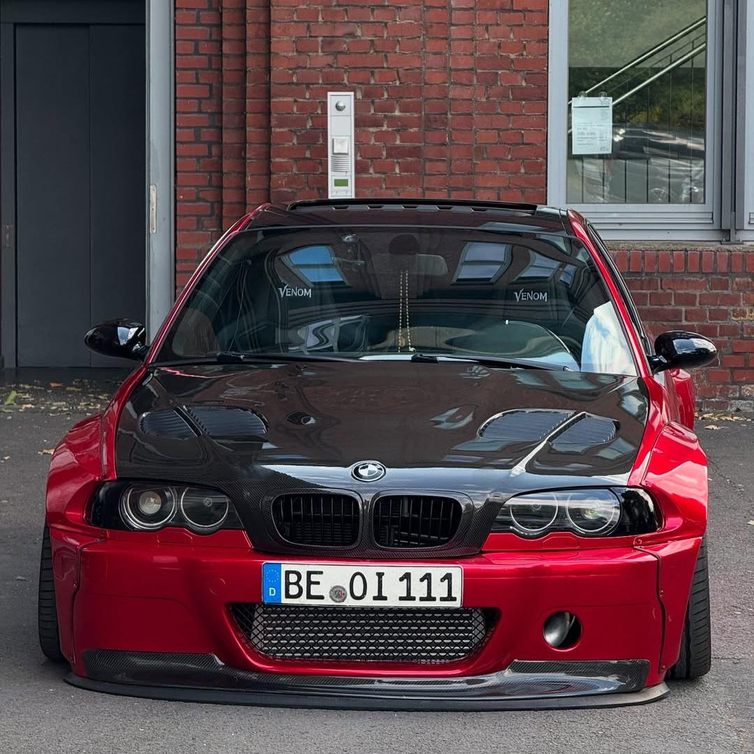 Ultra Glossy Metallic Vampire Red Car Vinyl Wrap BMW PET  