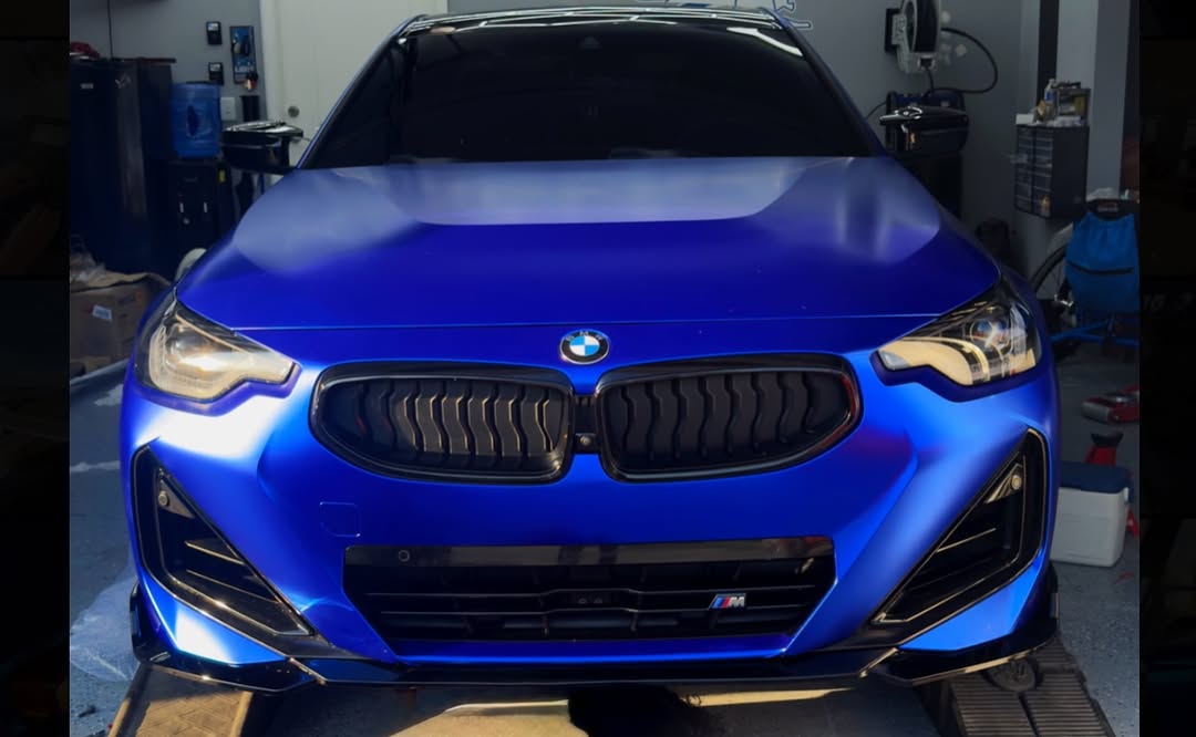 Matte Metallic Satin Blueberry Car Vinyl Wrap 