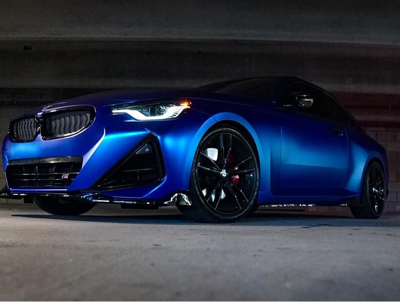 Matte Metallic Satin Blueberry Car Vinyl Wrap 