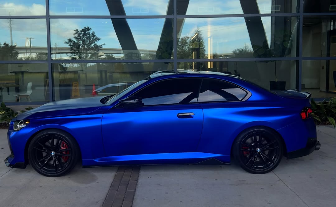 Matte Metallic Satin Blueberry Car Vinyl Wrap 