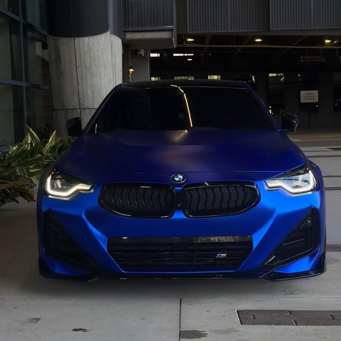 Matte Metallic Satin Blueberry car wrap