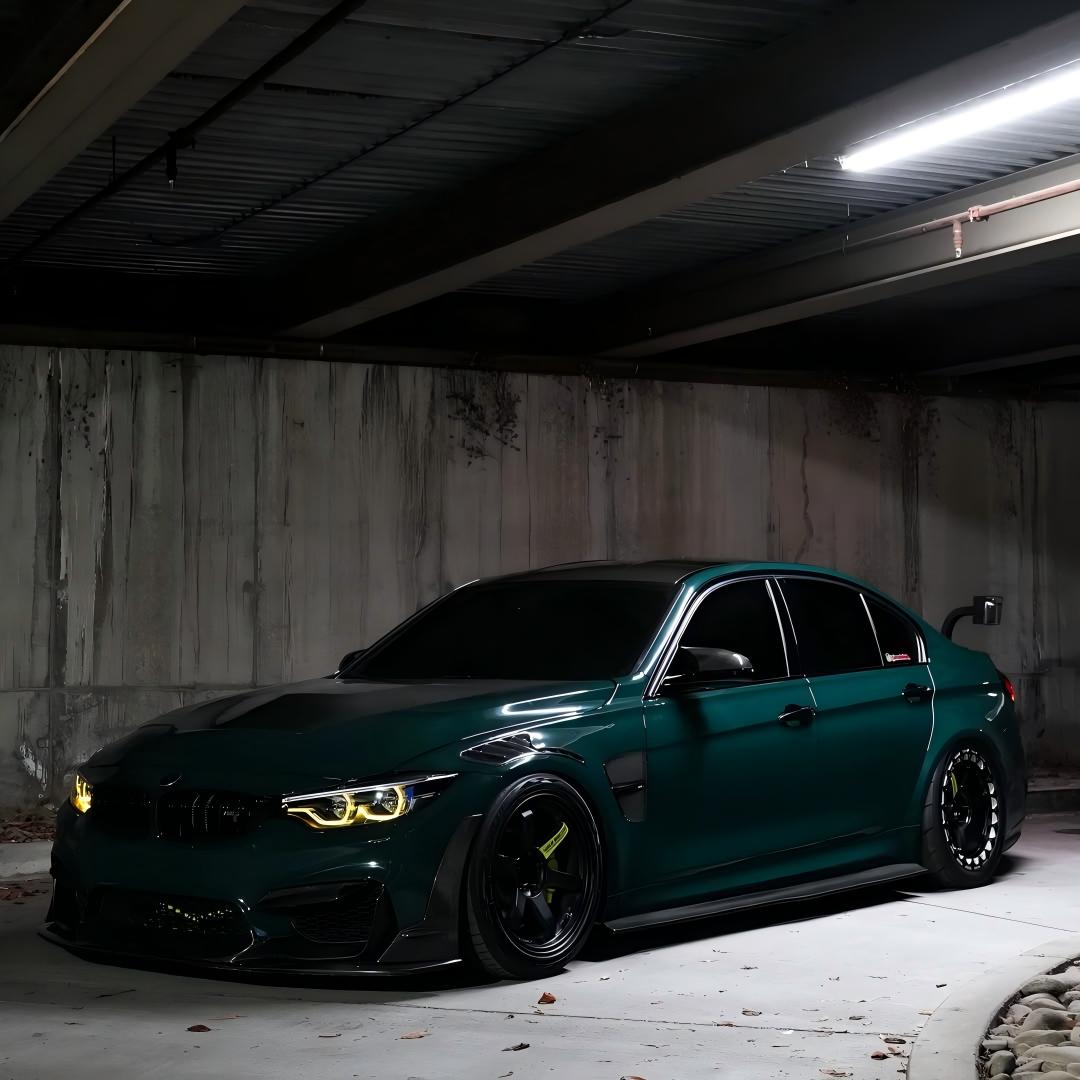 Gloss Mohsen Green Car Vinyl Wrap PET