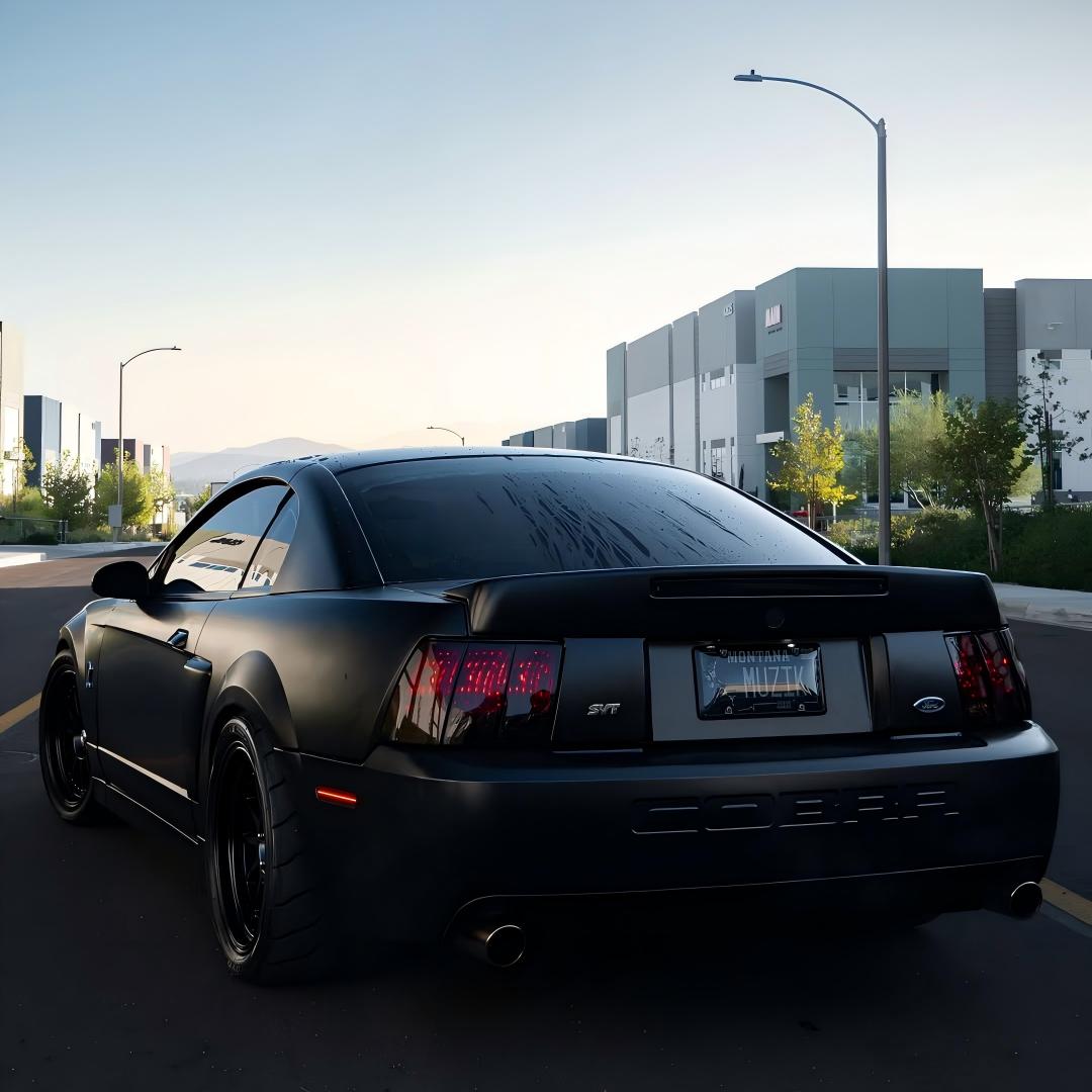 Matte Satin Black Ceramic Black Car Vinyl Wrap BMW  PET 