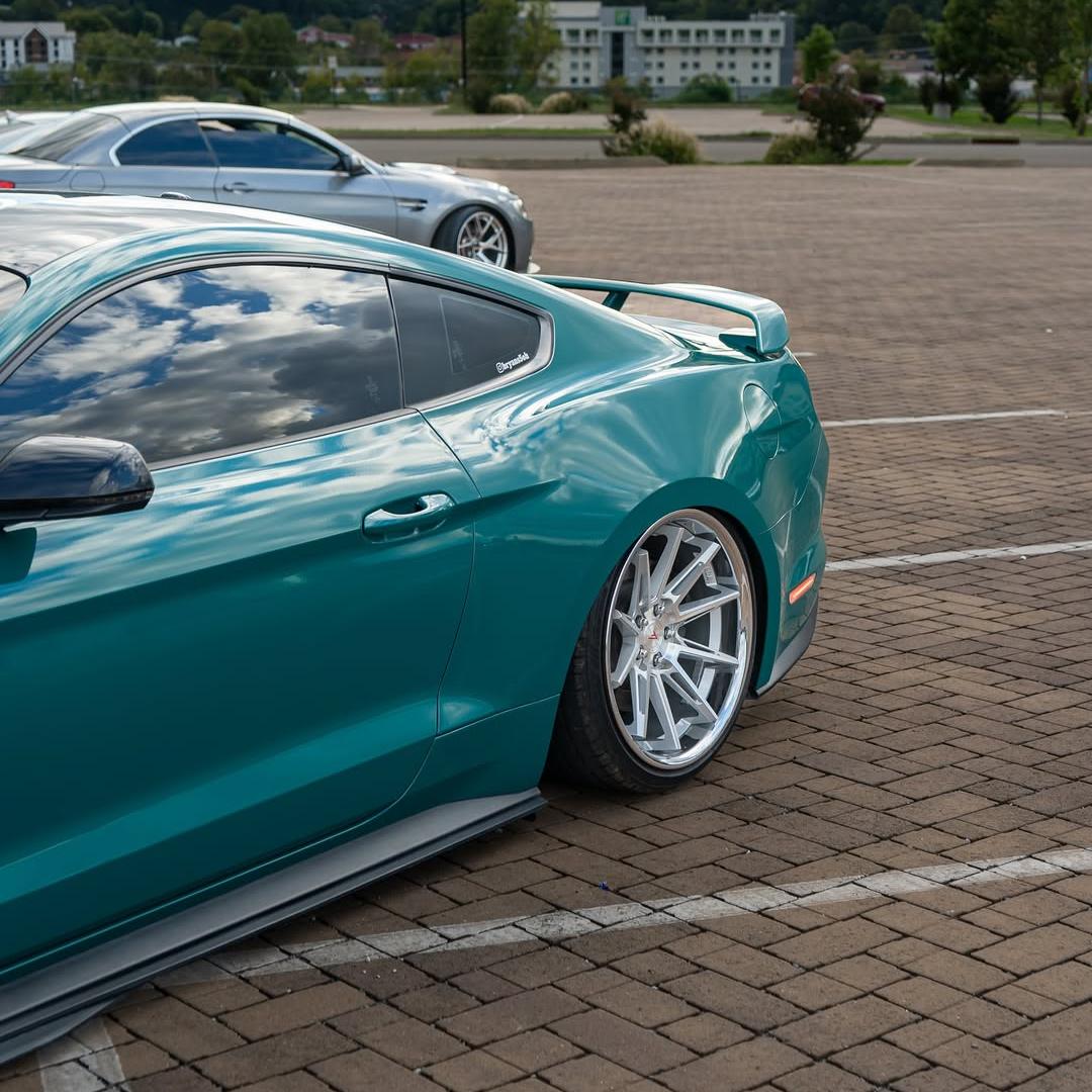 Gloss Storm Green Car Vinyl Wrap PET