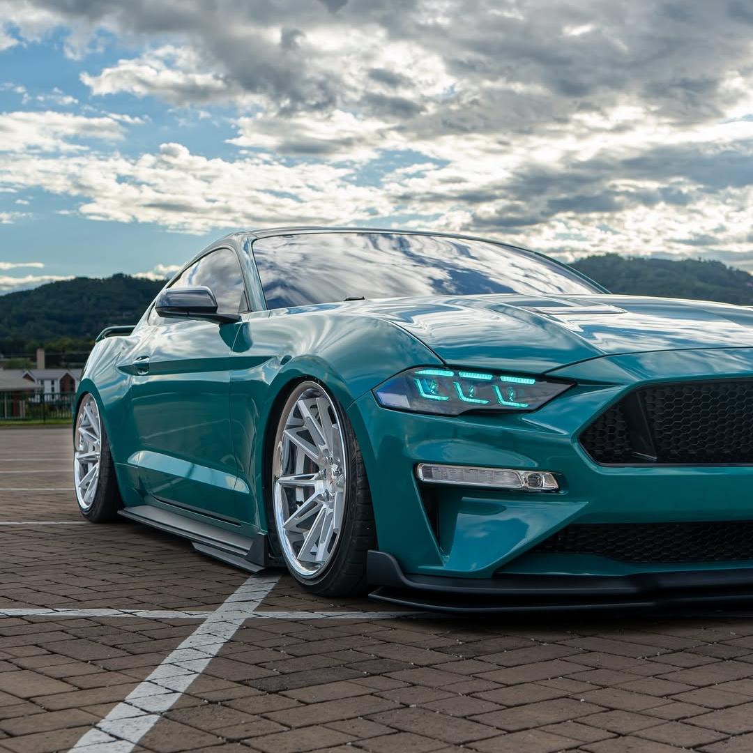 Gloss Storm Green Car Vinyl Wrap PET