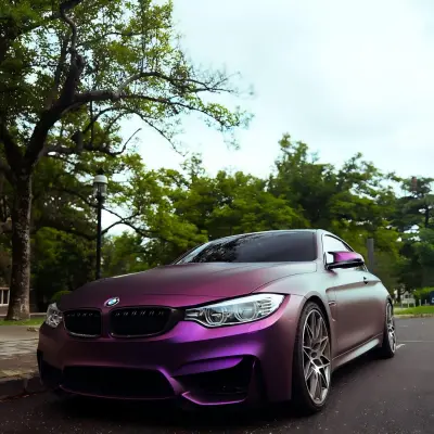 TPU Matte Russian Violet Purple Colored PPF Paint Protection Film  01
