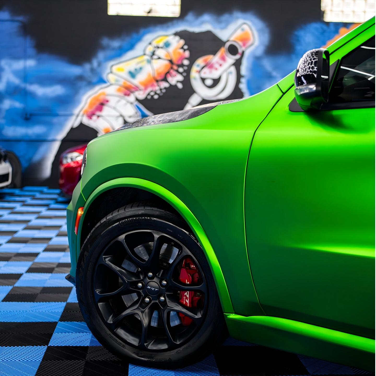 Matte Chrome Green Car Vinyl Wrap 