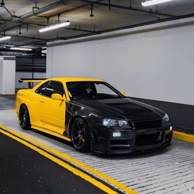 Gloss Light Sunflower Yellow Car Vinyl Wrap PET 02