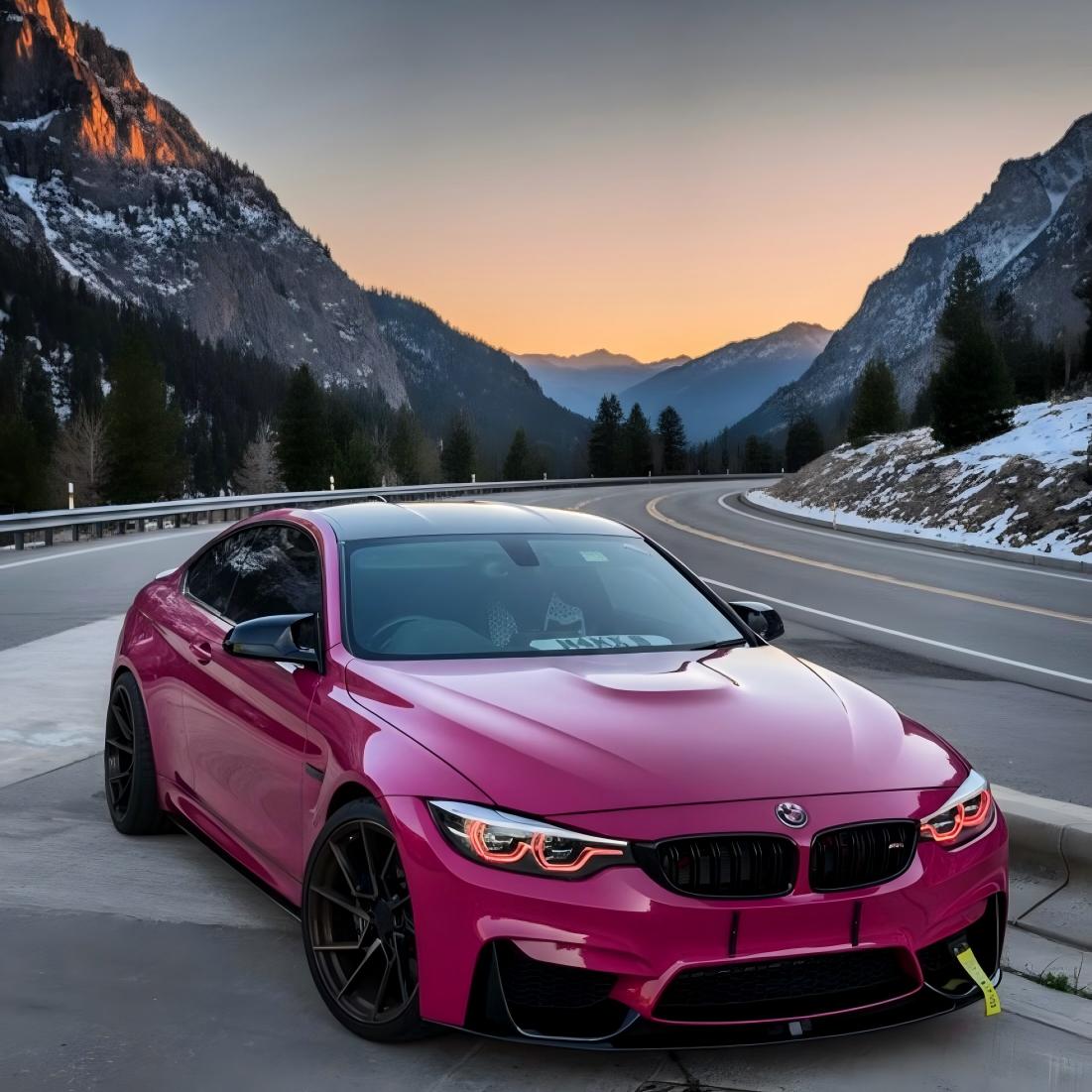 Gloss Ruby Star Car Vinyl Wrap PET