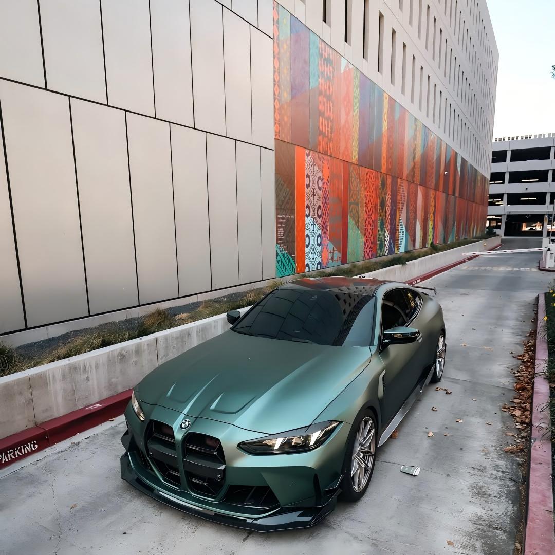 Matte Metallic Satin Hunter Green Car Vinyl Wrap