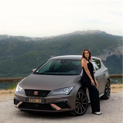 Matte Satin Dark Grey Car Vinyl Wrap PET 02