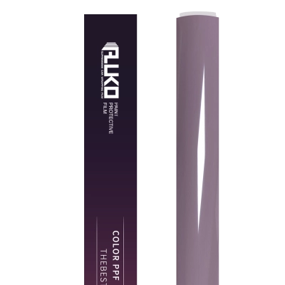 TPU Glossy Rose Latte Pink Colored PPF Paint Protection Film 02