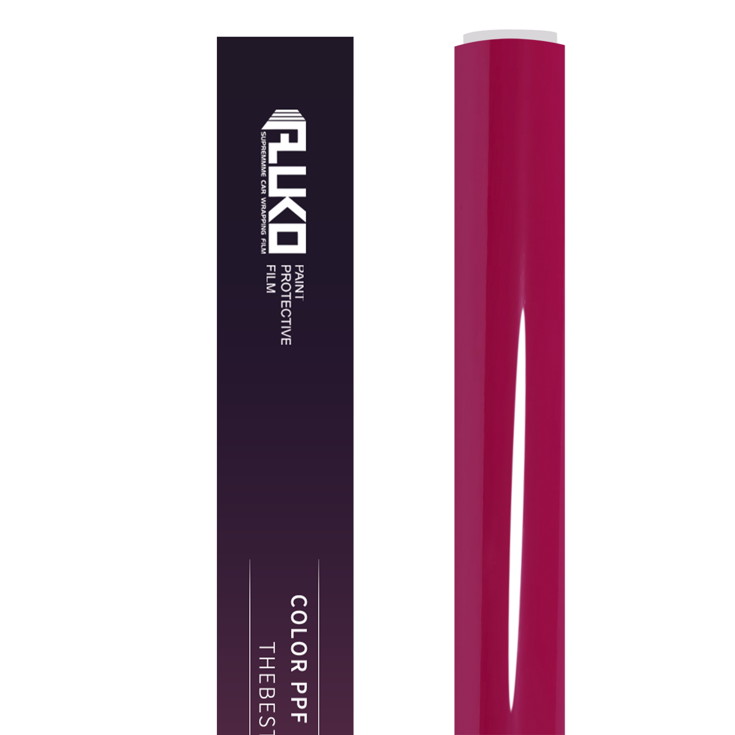 TPU Glossy Rose Red Colored PPF Paint Protection Film