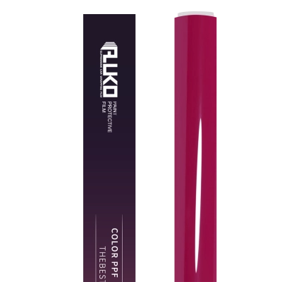 TPU Glossy Rose Red Colored PPF Paint Protection Film 02