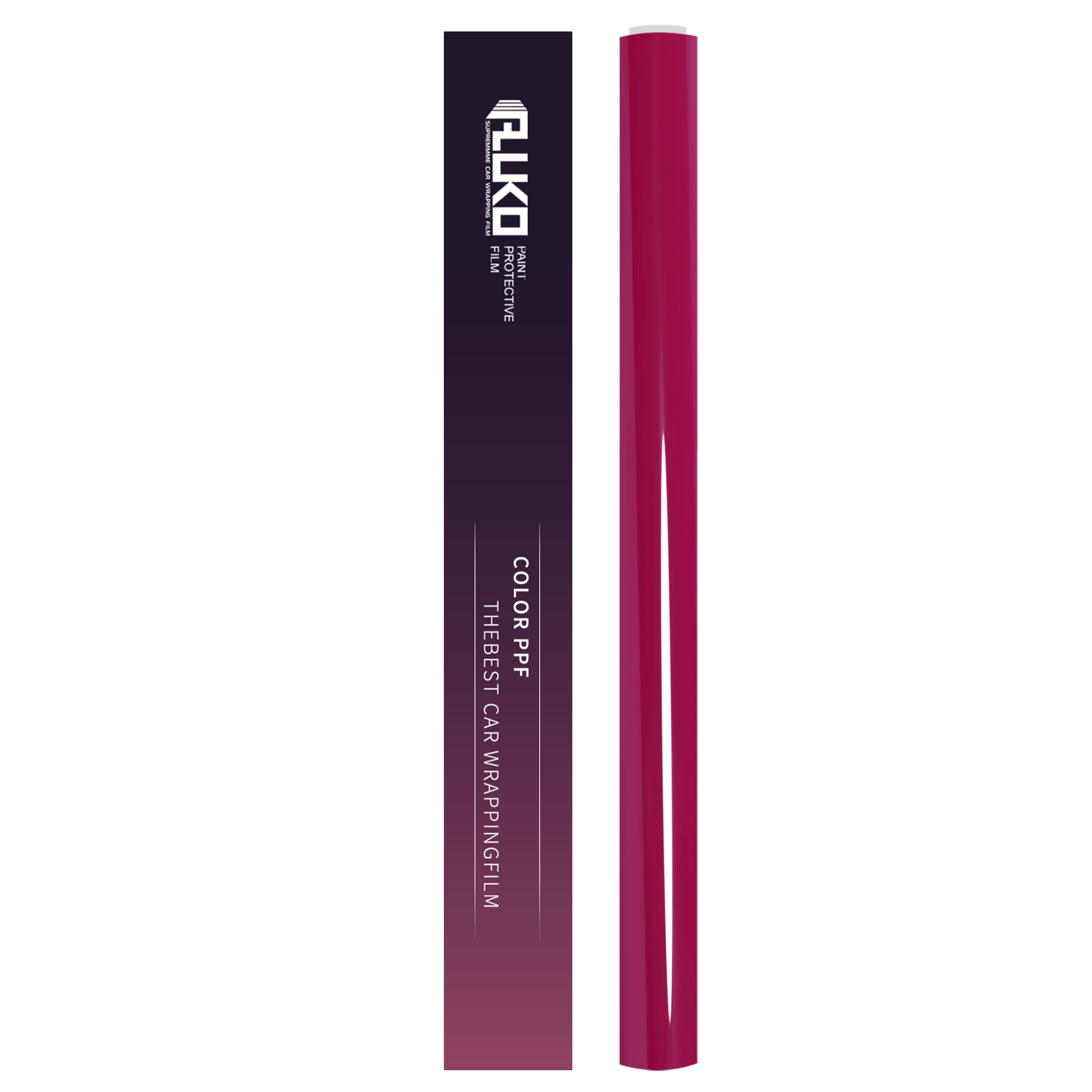 TPU Glossy Rose Red Colored PPF Paint Protection Film