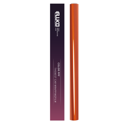 TPU Gloss Metallic Fiery Orange Colored PPF Paint Protection Film 02