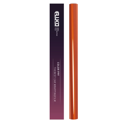 TPU Gloss Metallic Fiery Orange Colored PPF Paint Protection Film 02