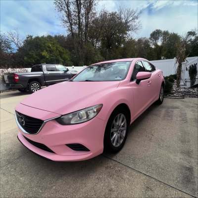 Matte Ultimate Flat Rose Pink Car Vinyl Wrap| Matte Baby Pink Wrap PET 02