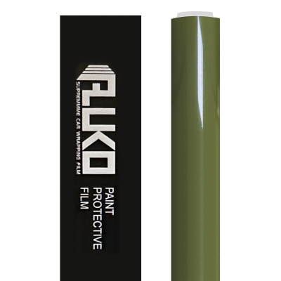 TPU Gloss Military Green Colored PPF Paint Protection Film 02