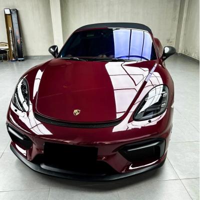 Gloss Metallic Ancora Red Car Vinyl Wrap PET 02