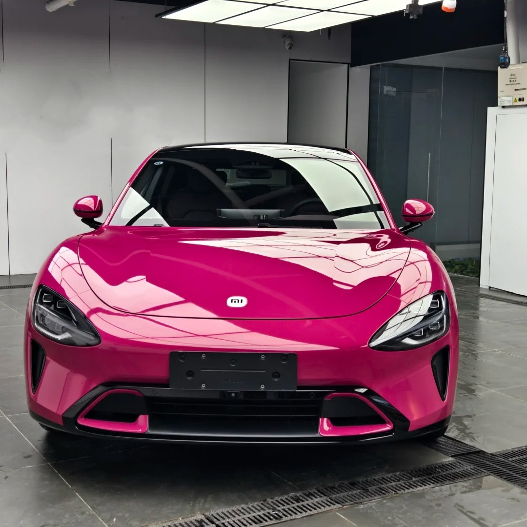 Gloss Metallic Magenta Red Car Vinyl Wrap PET