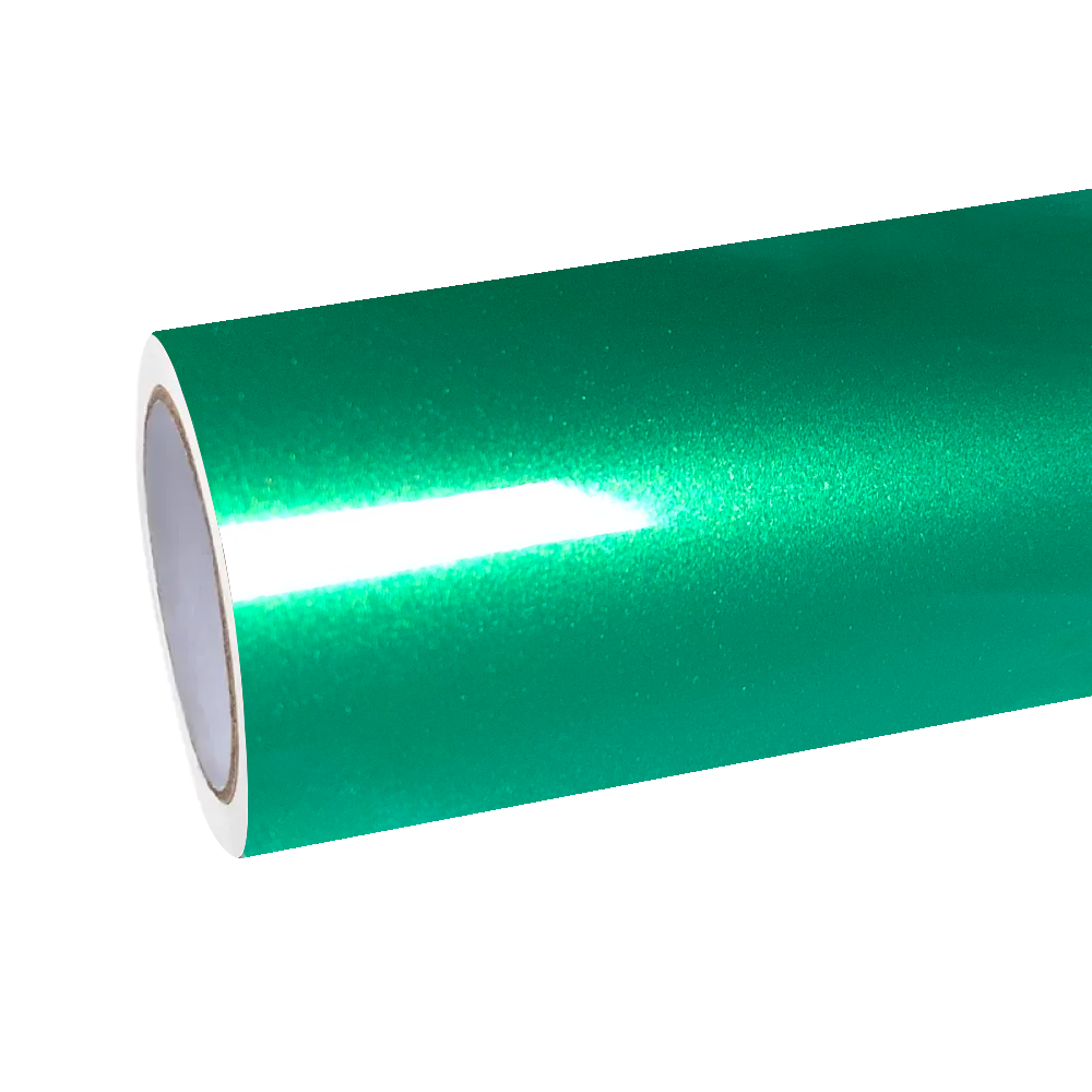 Gloss Metallic MIUI Emerald Green Car Vinyl Wrap PET
