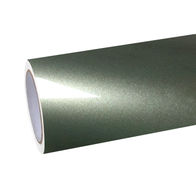 Gloss Metallic MIUI Olive Green Car Vinyl Wrap PET 01