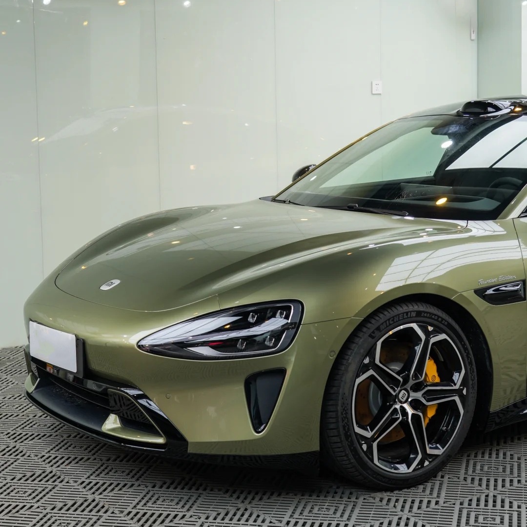 Gloss Metallic MIUI Olive Green Car Vinyl Wrap PET