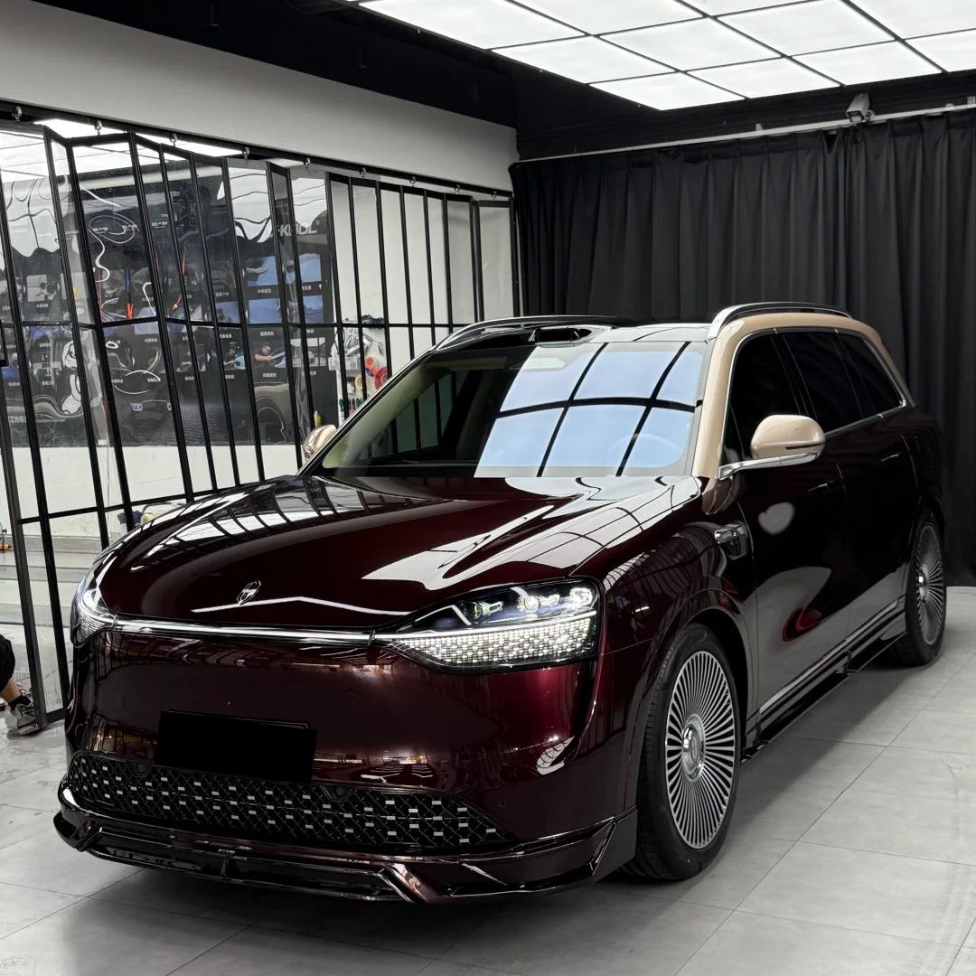 Plum Red Car Vinyl Wrap