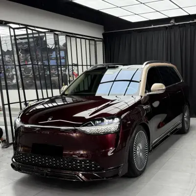 Gloss Metallic Plum Red Car Vinyl Wrap PET 02