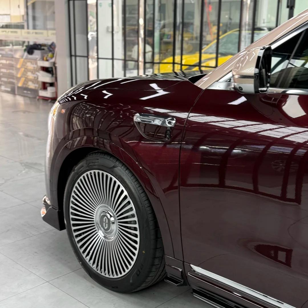 Plum Red Car Vinyl Wrap