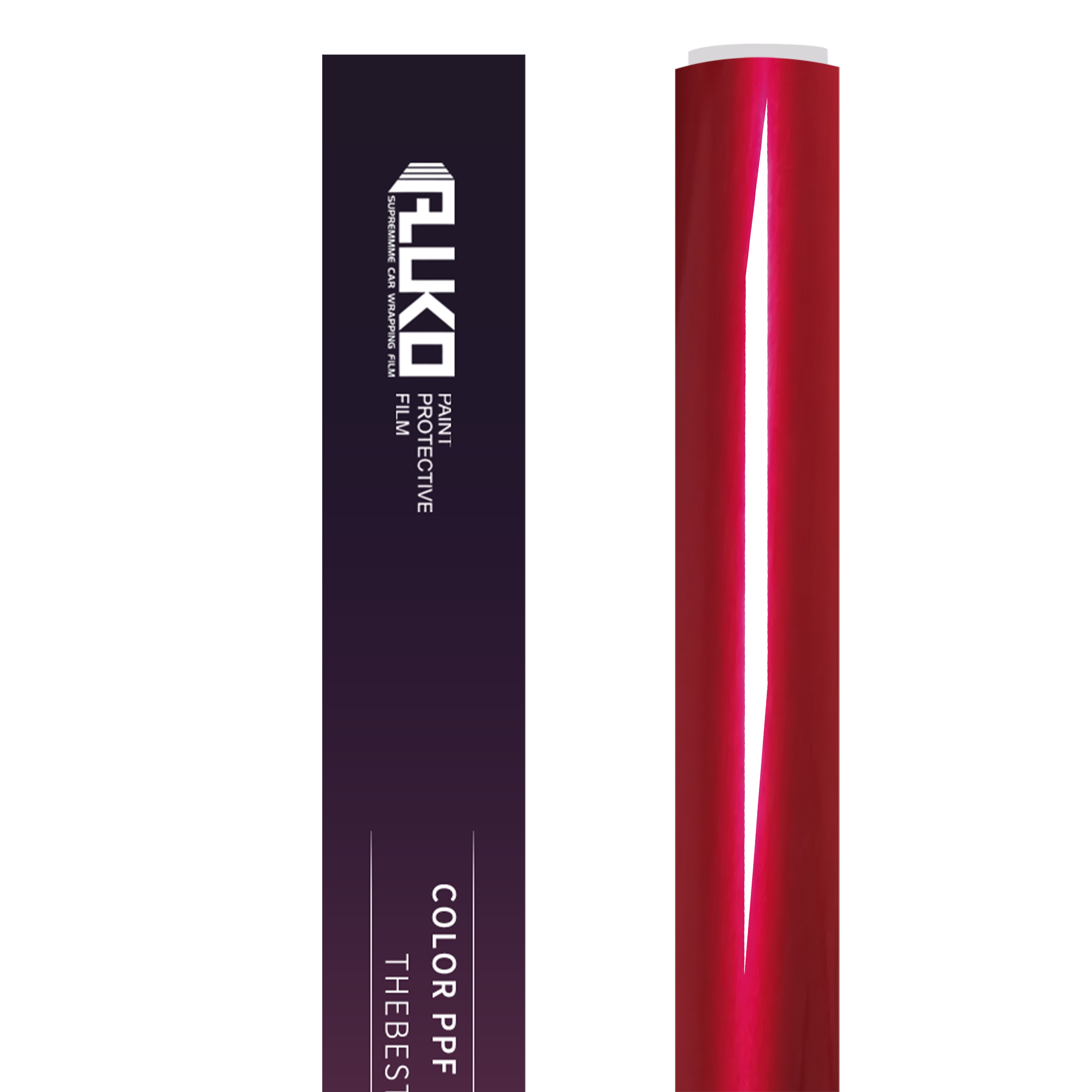 TPU Glossy Metallic Vampire Red Colored PPF Paint Protection Film