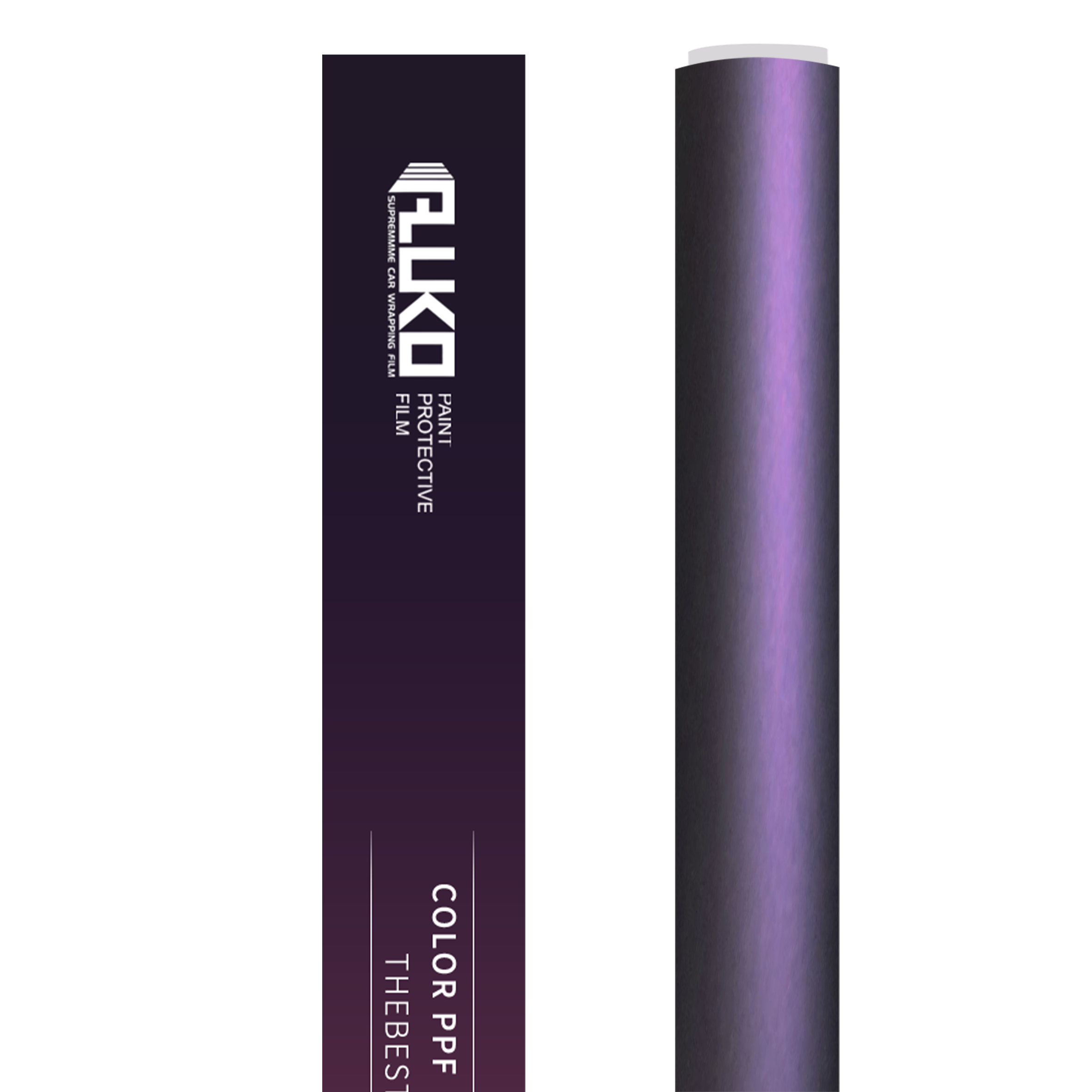 TPU Matte Metallic Black Purple Colored PPF Paint Protection Film