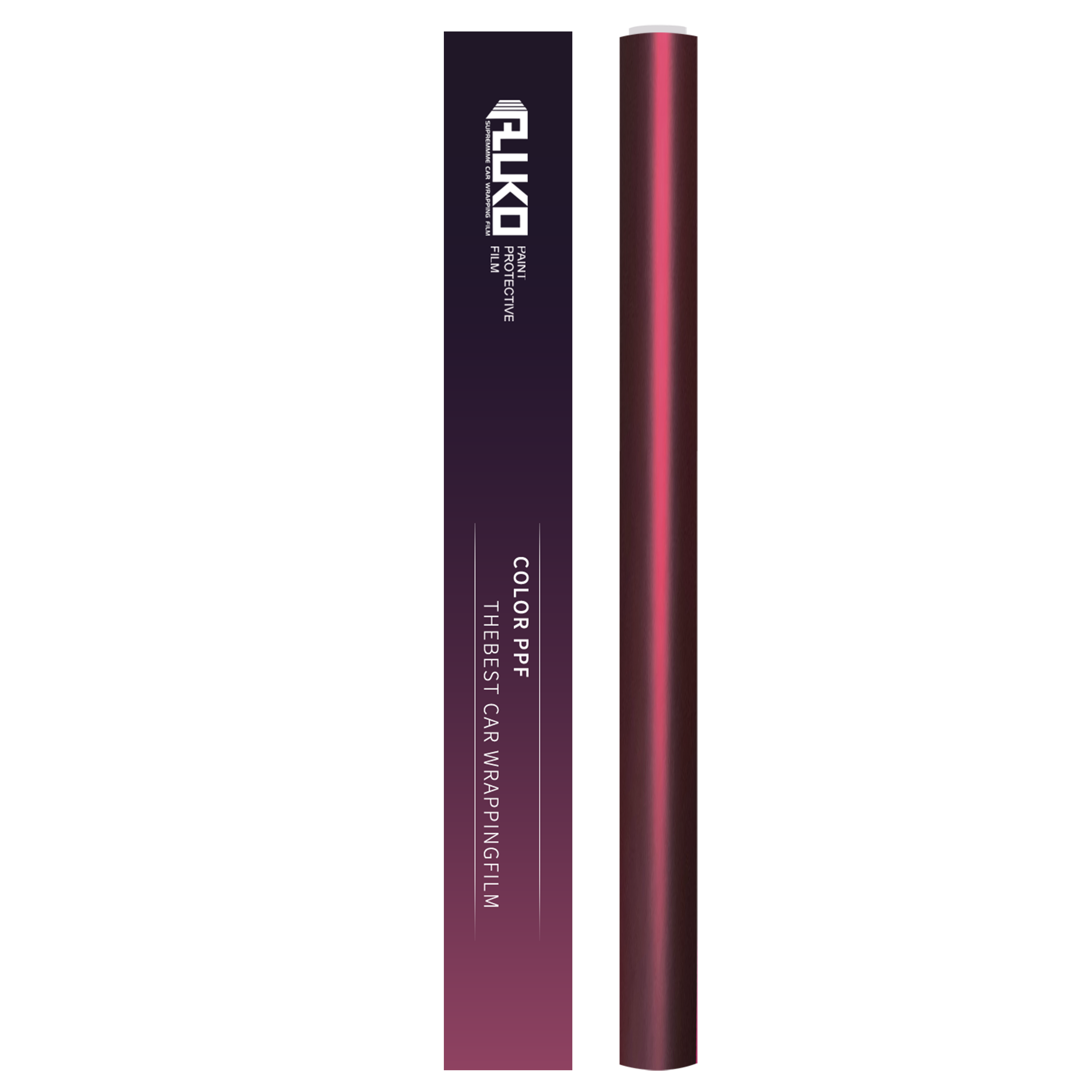 TPU Matte Satin Chrome Red Colored PPF Paint Protection Film